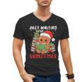 Book Reading Just Waiting For Christmas Gingerbread Men's V-Neck T-Shirt