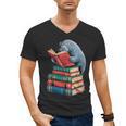 Book Reading Book Reader Manatees Sea Animal Sea Cow Manatee Men's V-Neck T-Shirt Book Reading Book Reader Manatees Sea Animal Sea Cow Manatee Men's V-Neck T-Shirt