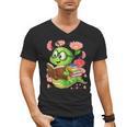 Book Worm Costume World Book Day Cute Kawaii Worm Reading Men's V-Neck T-Shirt
