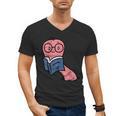 Book Worm Pun Read Reading Librarian America Men Women Kids Men's V-Neck T-Shirt
