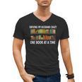 Bookcase Driving My Husband Crazy One Book At A Time Men's V-Neck T-Shirt Bookcase Driving My Husband Crazy One Book At A Time Men's V-Neck T-Shirt