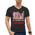 All Booked For Valentine Book Lovers Women Girl Teacher Men's V-Neck T-Shirt All Booked For Valentine Book Lovers Women Girl Teacher Men's V-Neck T-Shirt