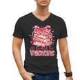 All Booked For Valentine Cute Pink Book Lover Aesthetic Men's V-Neck T-Shirt