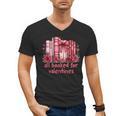 All Booked For Valentines Coquette Bow Book Lover Bookworm Men's V-Neck T-Shirt