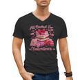 All Booked Valentine's Girly Teacher Coquette Love Men's V-Neck T-Shirt All Booked Valentine's Girly Teacher Coquette Love Men's V-Neck T-Shirt