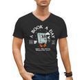 Bookish Mental Health Book A Day Retro Read More Book Men's V-Neck T-Shirt