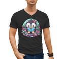 Bookish Penguin Heart A Readers Love Penguins Men's V-Neck T-Shirt Bookish Penguin Heart A Readers Love Penguins Men's V-Neck T-Shirt