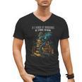 Bookish Quote In a World Of Bookworms Be a Book Dragon Men's V-Neck T-Shirt