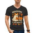 Books And BER Months Fall Librarian Reading Halloween Men's V-Neck T-Shirt Books And BER Months Fall Librarian Reading Halloween Men's V-Neck T-Shirt
