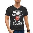Books Or Book Reading Retro Men's V-Neck T-Shirt Books Or Book Reading Retro Men's V-Neck T-Shirt