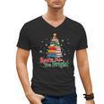Books Make You Bright Christmas Librarian Book Lover Men's V-Neck T-Shirt