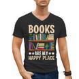 Books Are My Happy Place Men's V-Neck T-Shirt Books Are My Happy Place Men's V-Neck T-Shirt