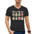 Books Are My Jam Shirt Book Lover Reader Reading Teacher Men's V-Neck T-Shirt