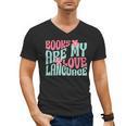 Books Are My Love Language Book Lover Reading Men's V-Neck T-Shirt Books Are My Love Language Book Lover Reading Men's V-Neck T-Shirt