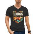 Books Are My Love Language Reading Lover Librarian Valentine Men's V-Neck T-Shirt Books Are My Love Language Reading Lover Librarian Valentine Men's V-Neck T-Shirt