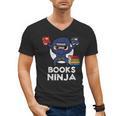 Books Ninja Read Reading Librarian Book Toddler Boys Kids Men's V-Neck T-Shirt Books Ninja Read Reading Librarian Book Toddler Boys Kids Men's V-Neck T-Shirt