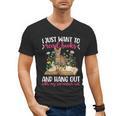 Books And My Savannah Cat Owner Savannah Cat Lover Men's V-Neck T-Shirt