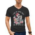 I Like My Books Spicy And My Coffee ICY Skeleton Women Men's V-Neck T-Shirt I Like My Books Spicy And My Coffee ICY Skeleton Women Men's V-Neck T-Shirt