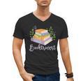 Booktrovert Bookworm Introvert Bibliophile Booktrovert Men's V-Neck T-Shirt