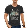 Booktrovert Definition Floral Books Reading Teacher Library Men's V-Neck T-Shirt