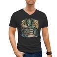 Bookworm Dragons Reading Book Dragons And Books Men's V-Neck T-Shirt Bookworm Dragons Reading Book Dragons And Books Men's V-Neck T-Shirt