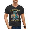 Bookworm I'm A Book Dragon Reading Books Bookish Book Lover Men's V-Neck T-Shirt