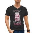 Bookworm Library Banned Book -Adults Short Sleeve Modern Crew Neck Small Straight Imported They Didn't Ban Books They Banned Thinking Men's V-Neck T-Shirt Bookworm Library Banned Book -Adults Short Sleeve Modern Crew Neck Small Straight Imported They Didn't Ban Books They Banned Thinking Men's V-Neck T-Shirt
