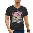 Born To Read Book Forced To Read Emails Skeleton Men's V-Neck T-Shirt