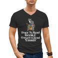 Born To Read Books Forced To Read Emails Book Lover Bookworm Men's V-Neck T-Shirt