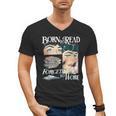 Born To Read Forced To Work Bookish Book Addict Book Lover Men's V-Neck T-Shirt