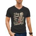 I Buy Books Like I'm Immortal Reader Meme Graphic Men's V-Neck T-Shirt