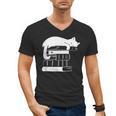 Cat Book Books And Cats Cat Lover Cat Mom Book Lovers Men's V-Neck T-Shirt