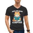 Cat Reading Books Bookworm Read One More Chapter Men's V-Neck T-Shirt Cat Reading Books Bookworm Read One More Chapter Men's V-Neck T-Shirt