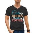 Cats Books And Coffee Men's V-Neck T-Shirt