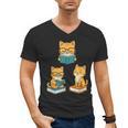 Cats Reading Book Lover Reading Bookworm Reader Men's V-Neck T-Shirt