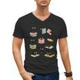 Cats Reading Books Cat Lover Men's V-Neck T-Shirt Cats Reading Books Cat Lover Men's V-Neck T-Shirt