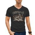 Chapter 45th Birthday Bookworm 45 Years Old For Book Lovers Men's V-Neck T-Shirt