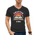 Chapter Two Book Reading 2nd Birthday 2 Year Old Men's V-Neck T-Shirt