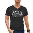 Christmas Book Lover Santa Dashing Through One More Chapter Men's V-Neck T-Shirt Christmas Book Lover Santa Dashing Through One More Chapter Men's V-Neck T-Shirt
