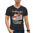Christmas Book Lovers Naughty Or Nice Men's V-Neck T-Shirt Christmas Book Lovers Naughty Or Nice Men's V-Neck T-Shirt