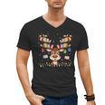 Christmas Librarian Reindeer Matching Family Book Lover Xmas Men's V-Neck T-Shirt Christmas Librarian Reindeer Matching Family Book Lover Xmas Men's V-Neck T-Shirt