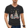 Christmas A Penguin Reading Book Snowflake Cocoa Hot Teacher Men's V-Neck T-Shirt Christmas A Penguin Reading Book Snowflake Cocoa Hot Teacher Men's V-Neck T-Shirt