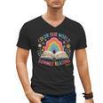 Color Our World Summer Reading 2025 Rainbow Art Book Men's V-Neck T-Shirt