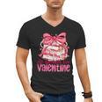 Coquette Bow All Booked For Valentine Book Lover Bookish Men's V-Neck T-Shirt
