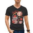 Coquette Teacher School Supplies Bows Books Globe Apple Cute Men's V-Neck T-Shirt