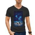 Cosmic Botanical Book Lover Reading Men's V-Neck T-Shirt Cosmic Botanical Book Lover Reading Men's V-Neck T-Shirt