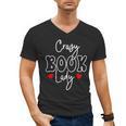 Crazy Book Lady Men's V-Neck T-Shirt