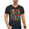Cute ABCs Shirt Alphabet Colorful Letters Reading Books Kids Men's V-Neck T-Shirt Cute ABCs Shirt Alphabet Colorful Letters Reading Books Kids Men's V-Neck T-Shirt