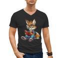 Cute Coyote With Book I Kids Coyote Men's V-Neck T-Shirt Cute Coyote With Book I Kids Coyote Men's V-Neck T-Shirt