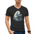 Cute Manatee Reading Book Bookworm Readers Manatee Lover Men's V-Neck T-Shirt Cute Manatee Reading Book Bookworm Readers Manatee Lover Men's V-Neck T-Shirt